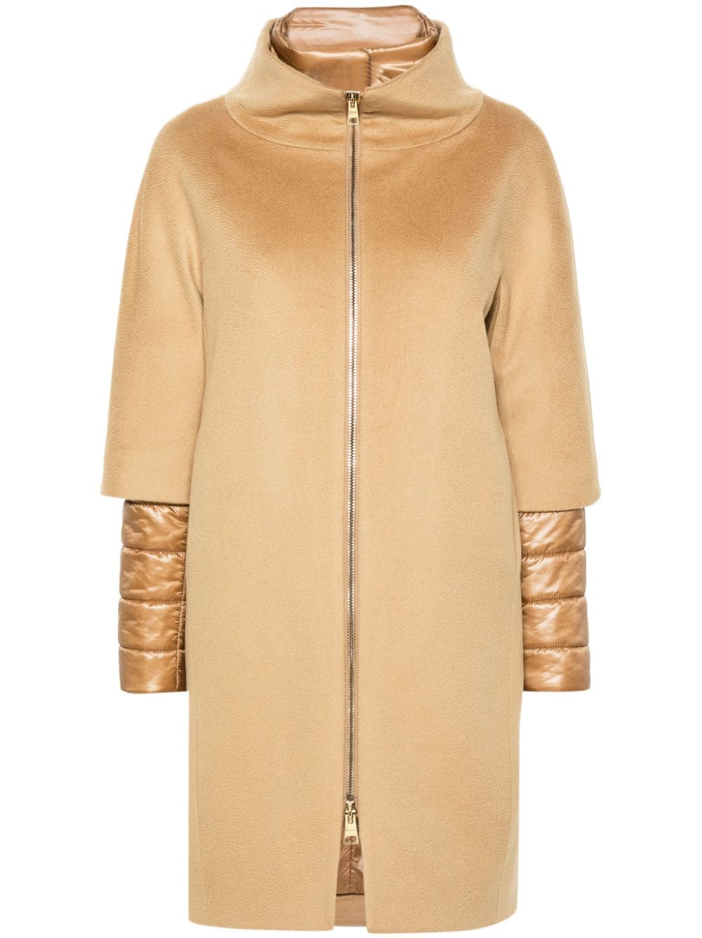 Herno detachable-panels virgin-wool coat - Neutrals von Herno