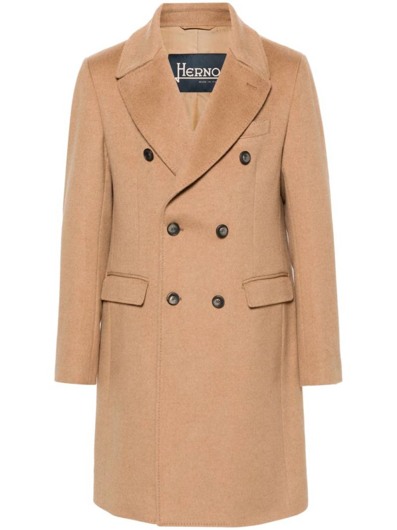 Herno double-breasted coat - Neutrals von Herno