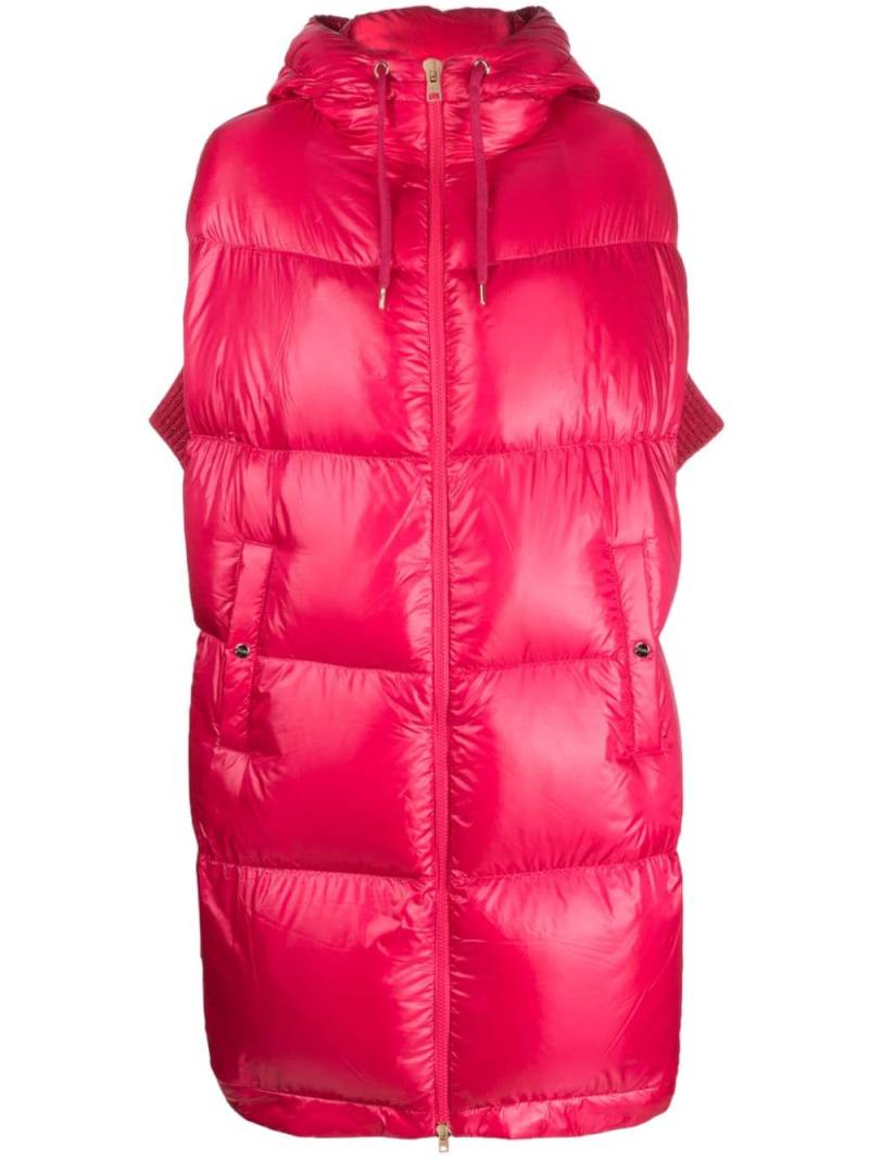 Herno drawstring-hood quilted puffer jacket - Pink von Herno