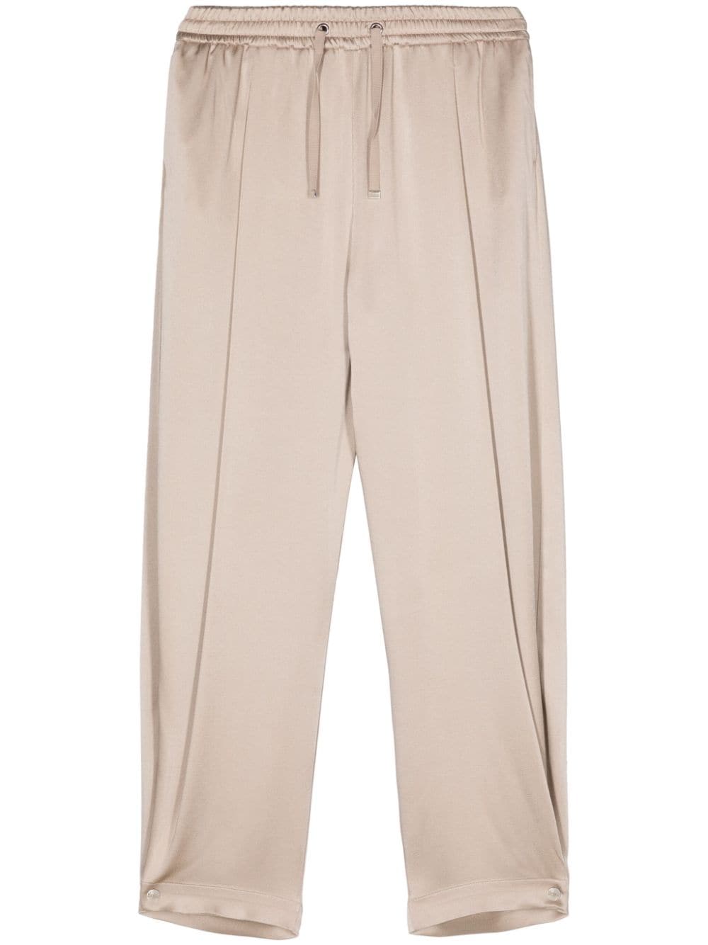 Herno drawstring satin cropped trousers - Neutrals von Herno