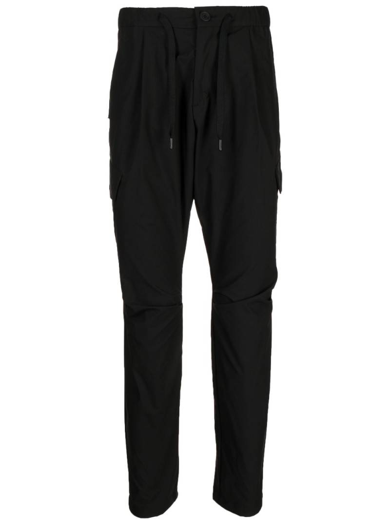 Herno drawstring tapered trousers - Black von Herno