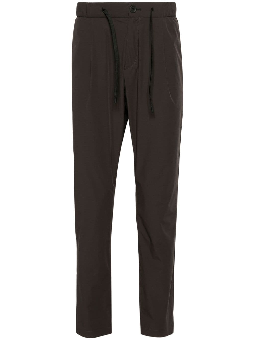 Herno drawstring tapered trousers - Brown von Herno