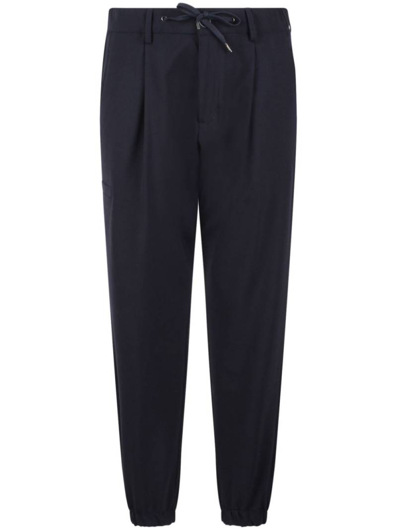 Herno drawstring-waist tapered trousers - Black von Herno