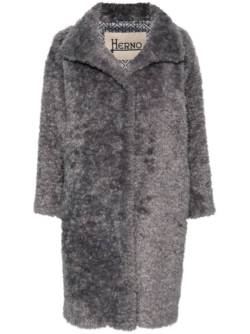 Herno faux-fur coat - Grey von Herno