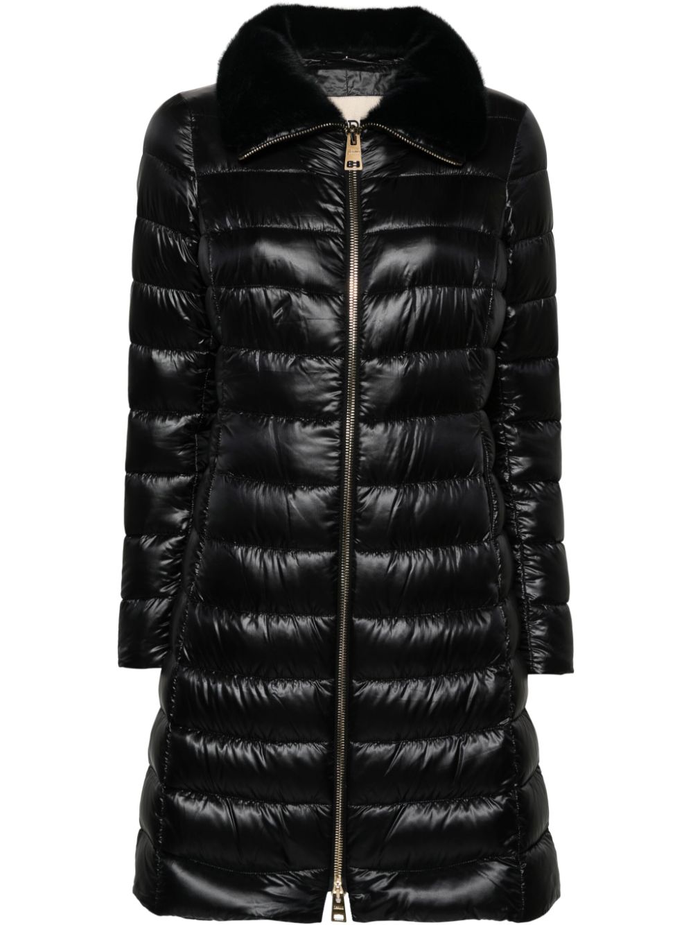 Herno faux-fur collar puffer coat - Black von Herno