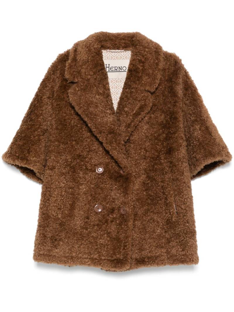 Herno faux-shearling jacket - Brown von Herno