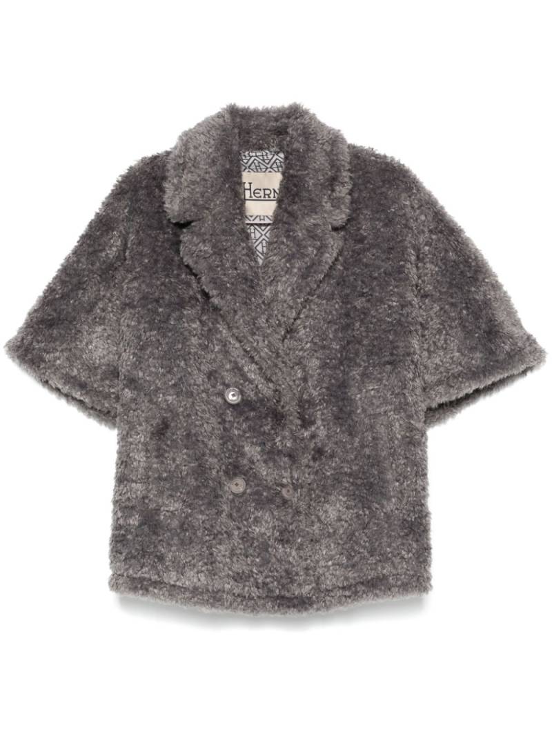 Herno faux-shearling jacket - Grey von Herno