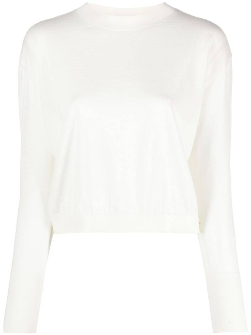 Herno fine-knit virgin wool jumper - White von Herno