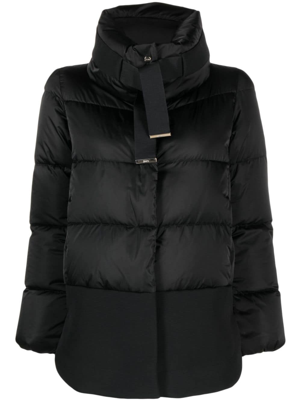 Herno funnel-neck puffer jacket - Black von Herno