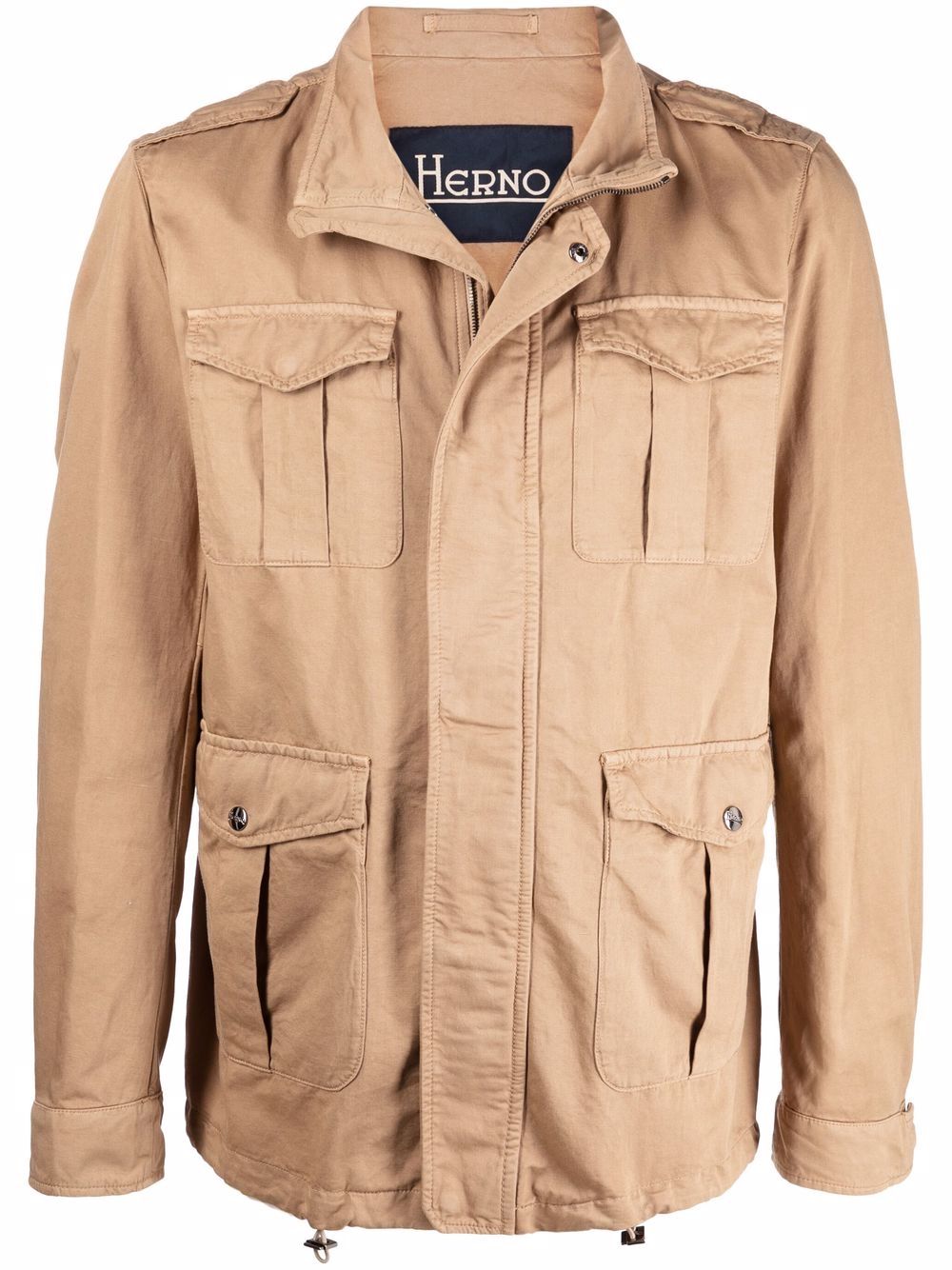 Herno garment-dyed field jacket - Neutrals von Herno