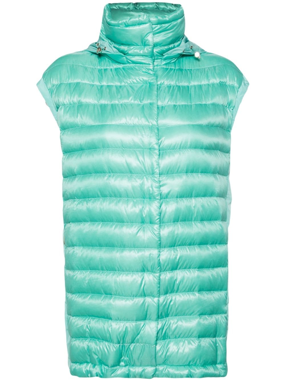 Herno high-neck hooded gilet - Green von Herno