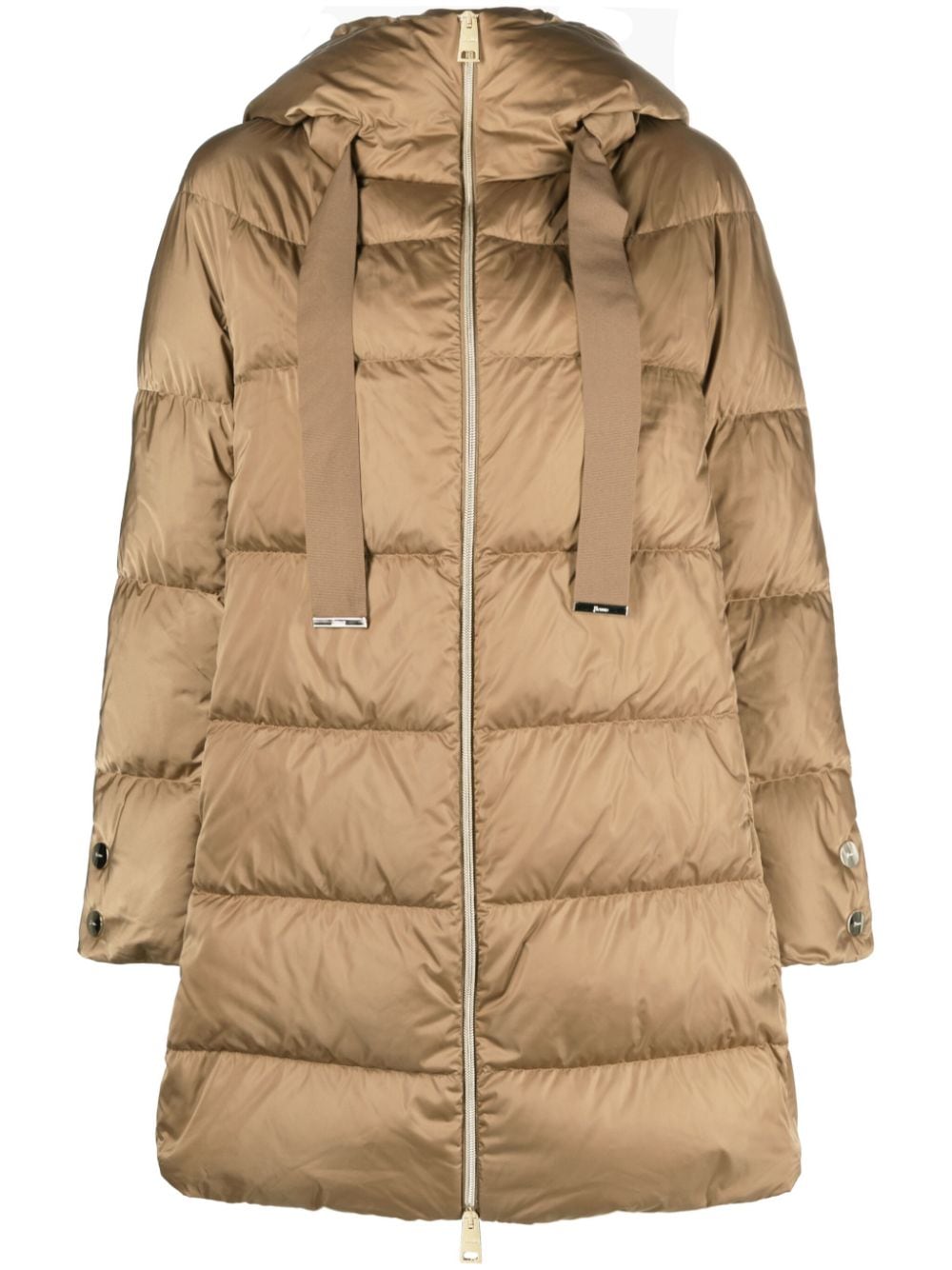 Herno hooded feather-down padded coat - Brown von Herno