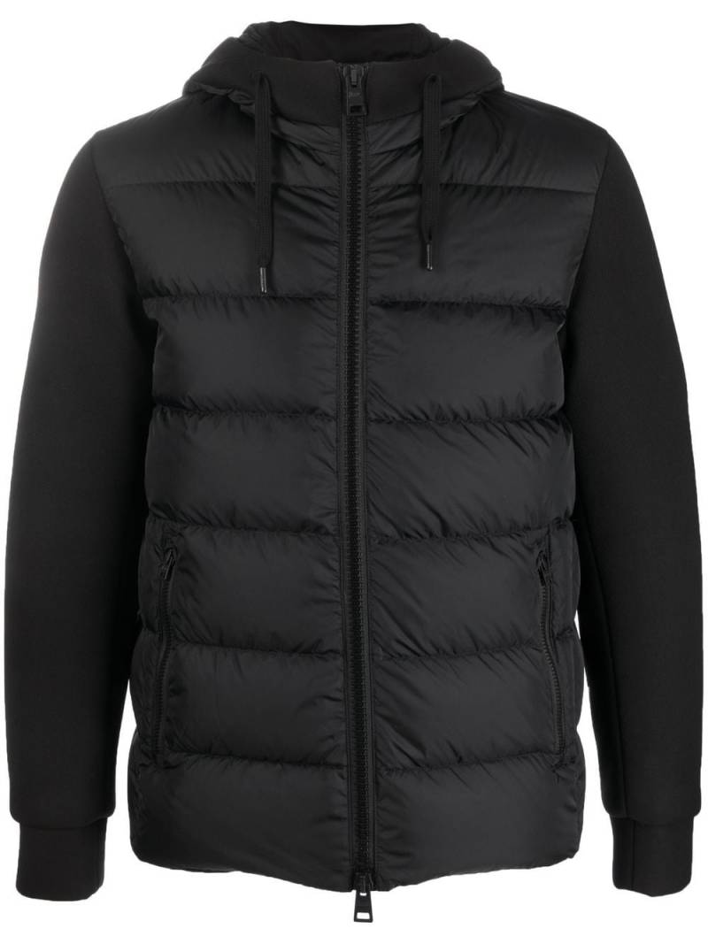 Herno hooded hybrid down-padded jacket - Black von Herno