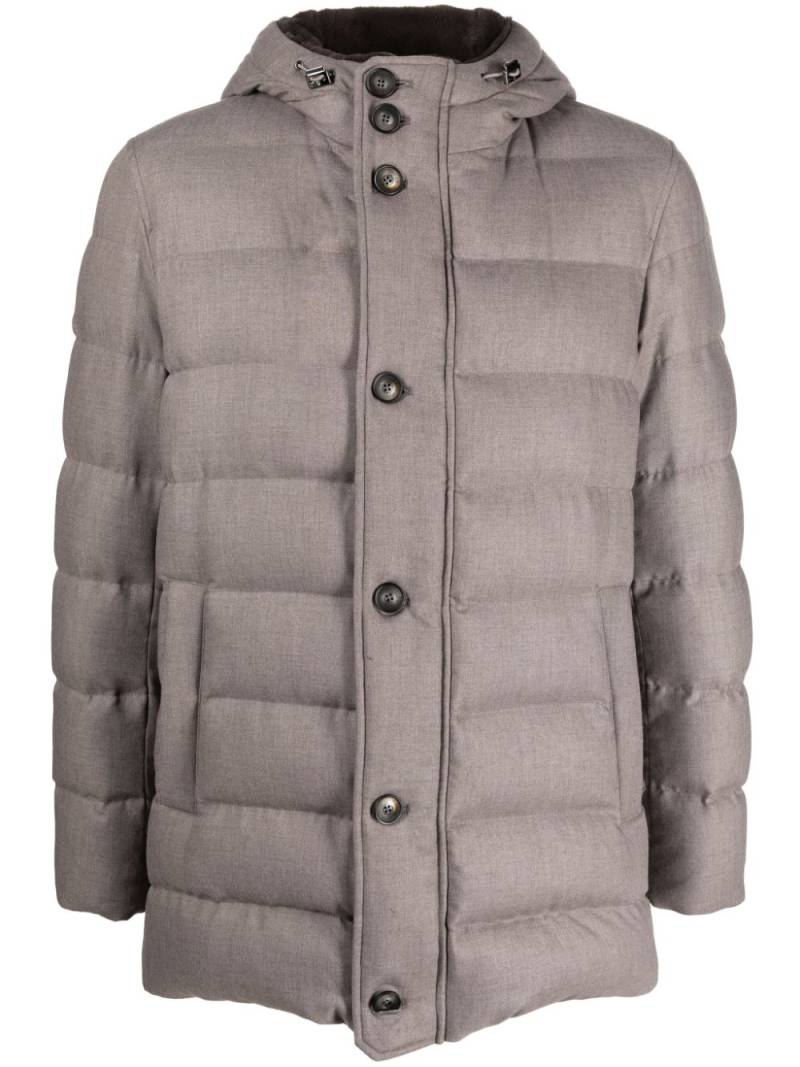 Herno hooded padded coat - Grey von Herno