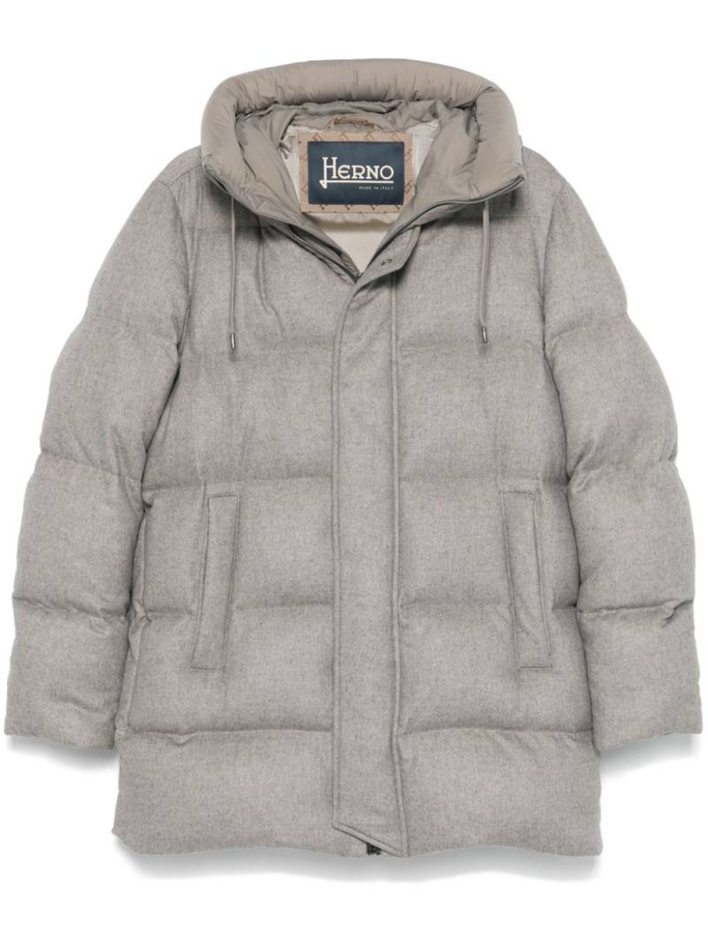 Herno hooded puffer jacket - Grey von Herno