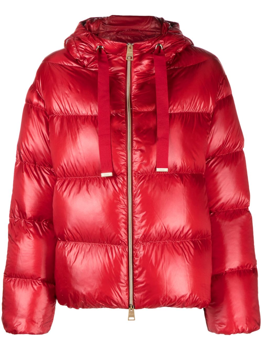 Herno hooded quilted jacket - Red von Herno