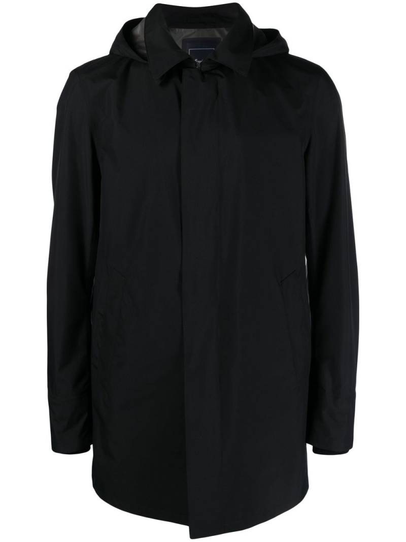 Herno hooded waterproof raincoat - Black von Herno