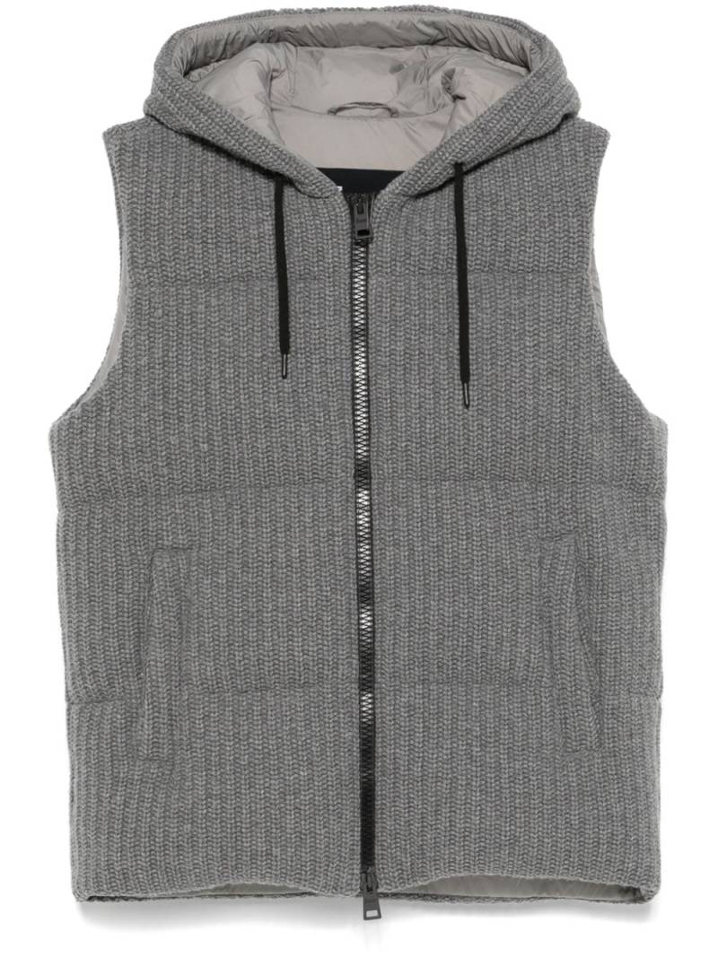 Herno knitted gilet - Grey von Herno