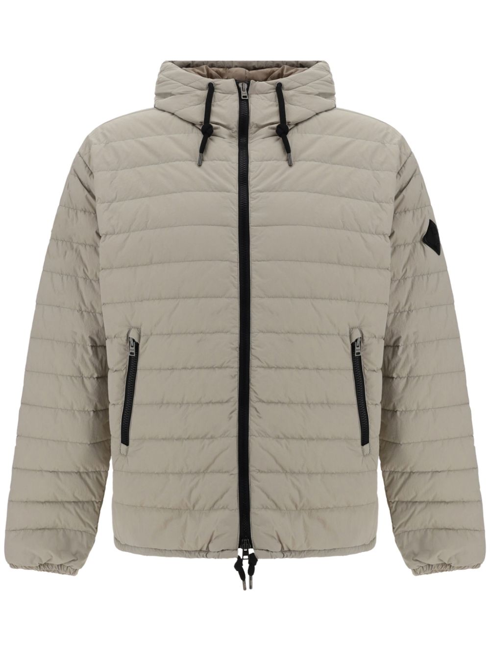 Herno logo-appliqué puffer jacket - Neutrals von Herno