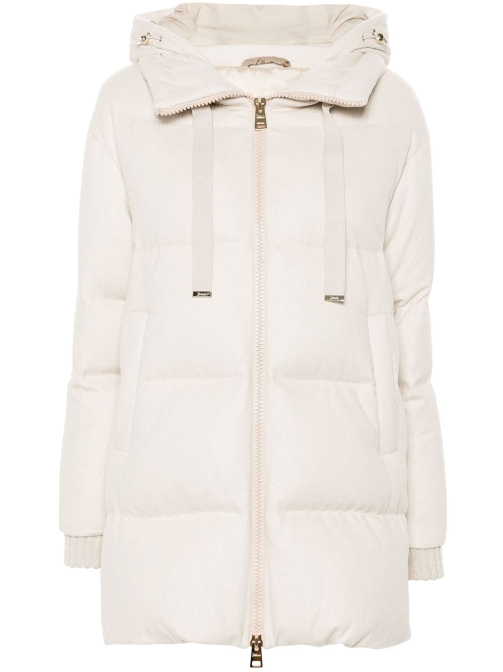 Herno logo-plaque coat - Neutrals von Herno