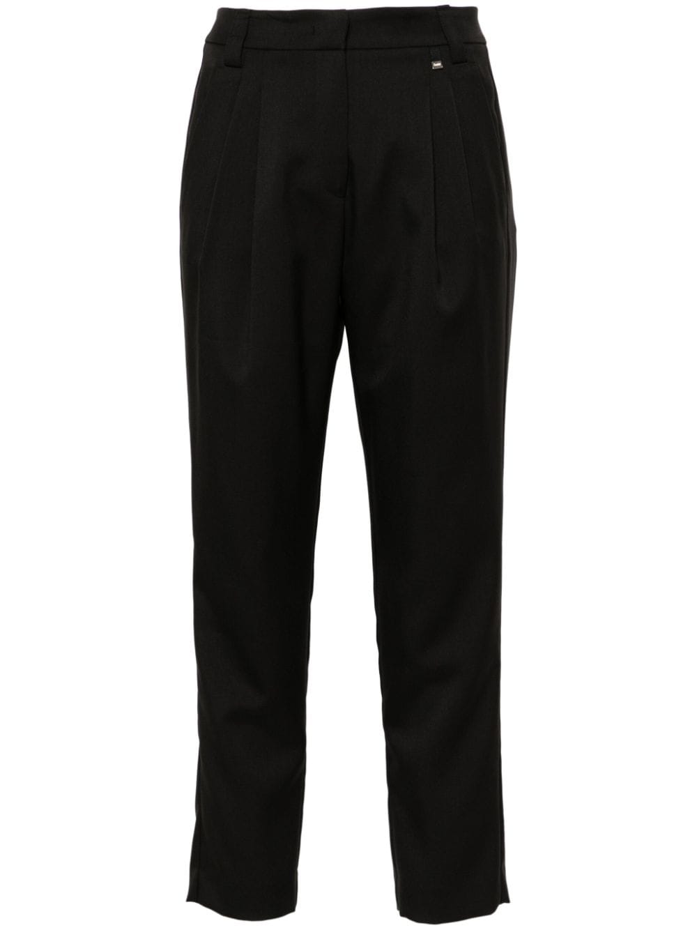 Herno logo-plaque trousers - Black von Herno