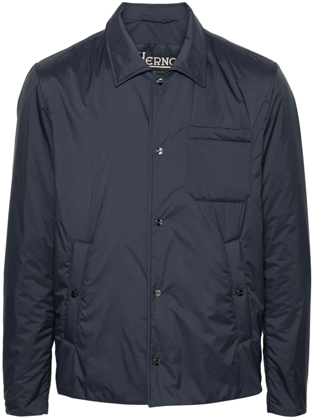 Herno long-sleeve shirt jacket - Blue von Herno