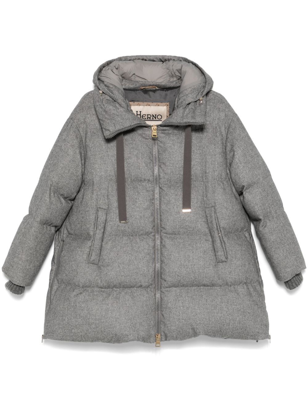 Herno mélange-effect puffer jacket - Grey von Herno