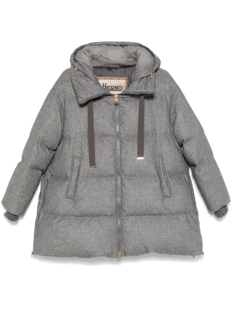 Herno mélange-effect puffer jacket - Grey von Herno