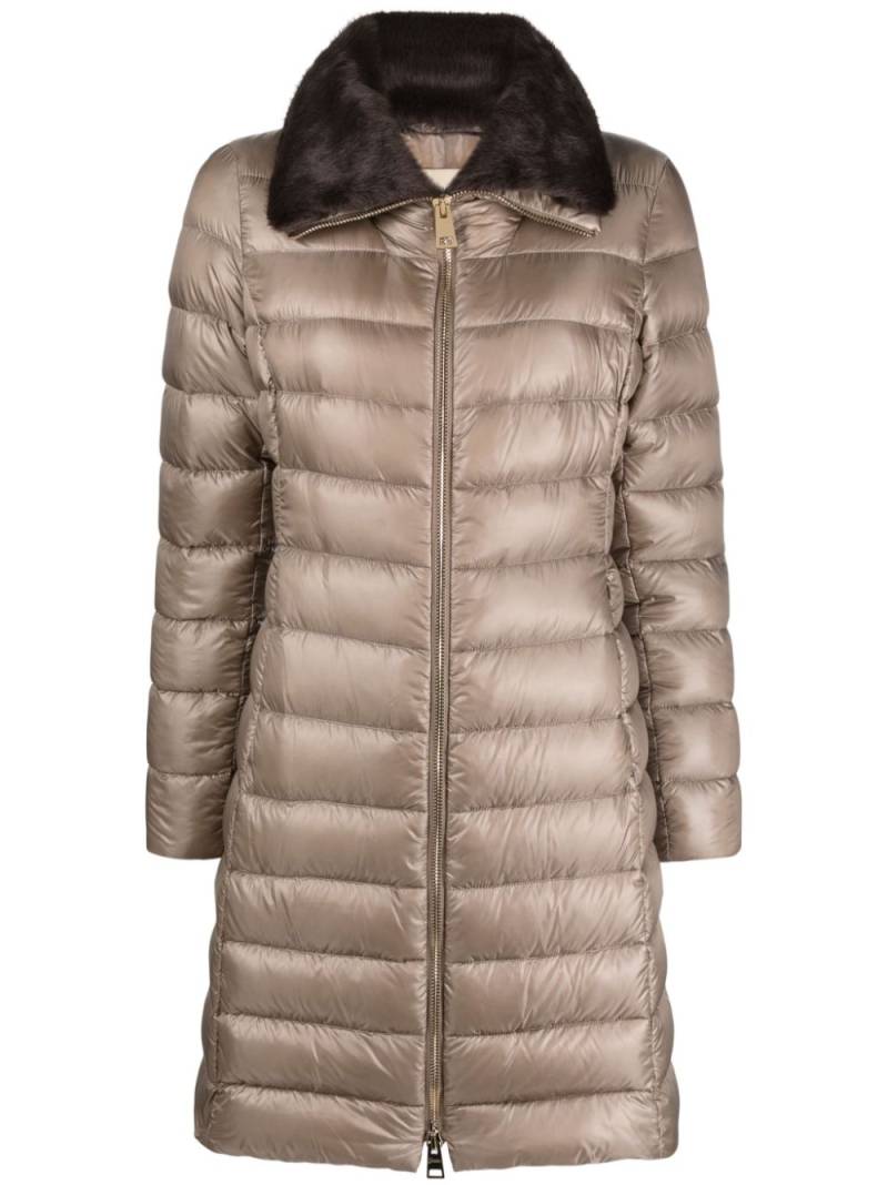 Herno metallic padded down coat - Neutrals von Herno