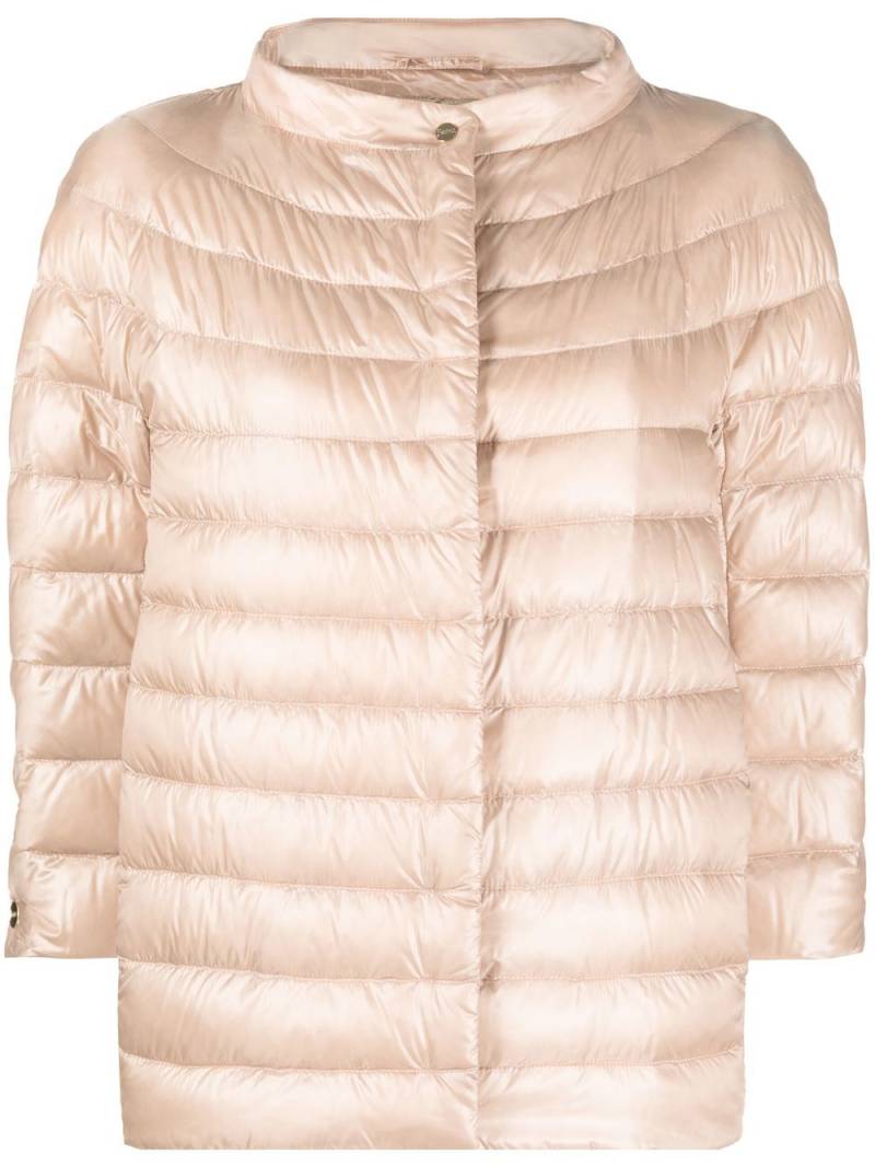 Herno mock-neck quilted puffer jacket - Pink von Herno