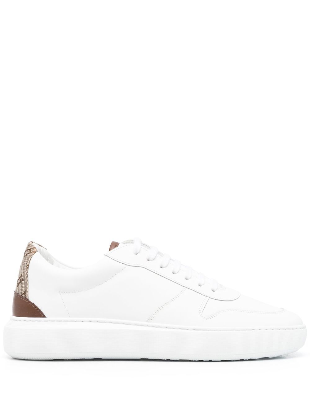 Herno monogram-heel low-top sneakers - White von Herno