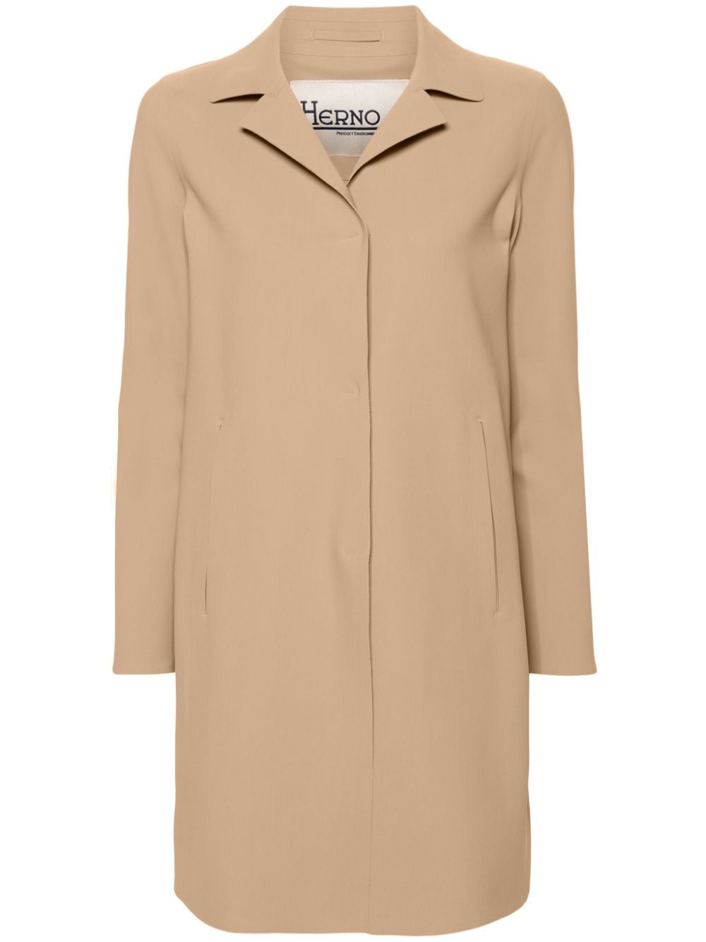 Herno notched-lapels single-breasted coat - Neutrals von Herno