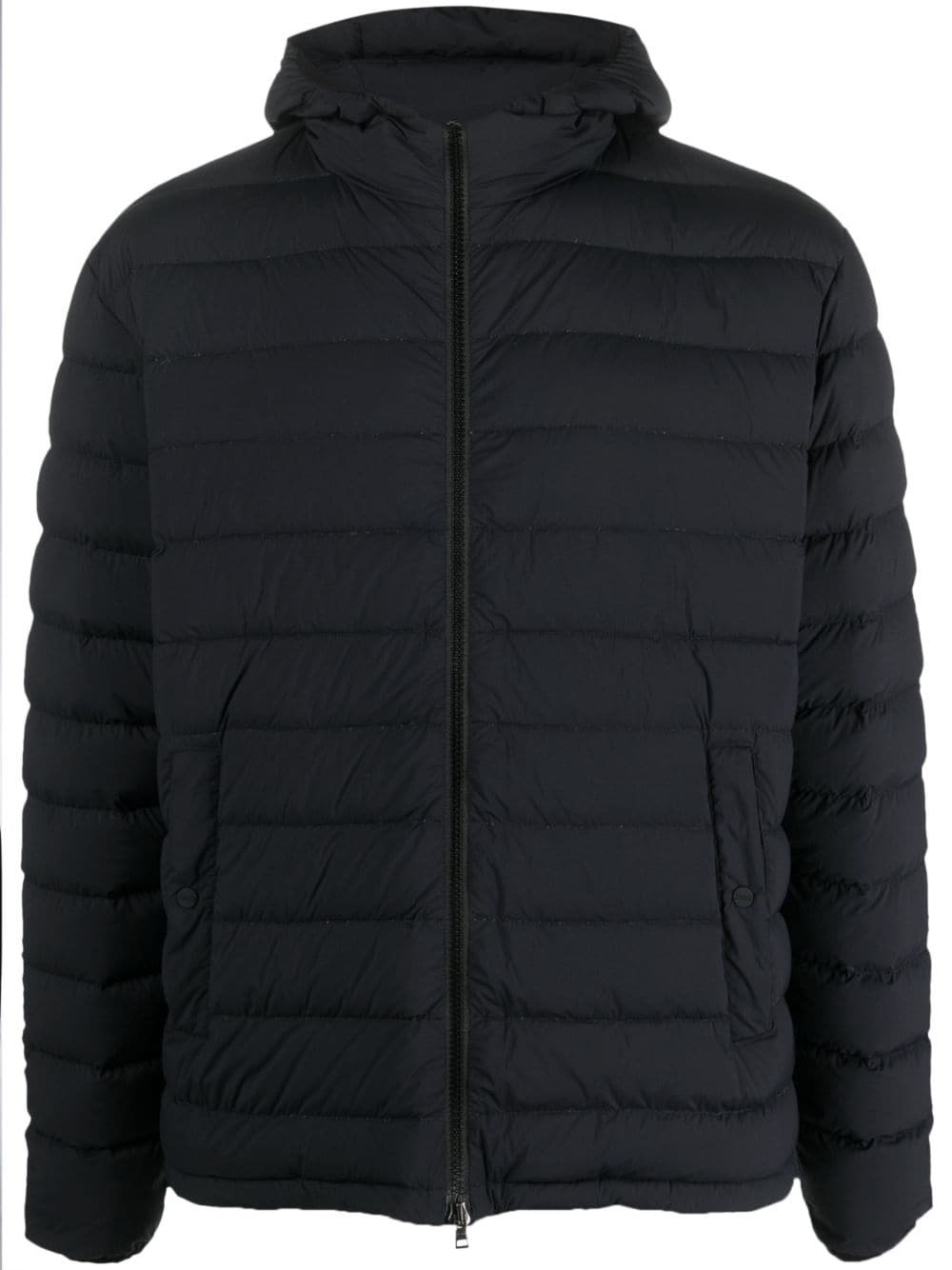 Herno padded-design hooded jacket - Black von Herno