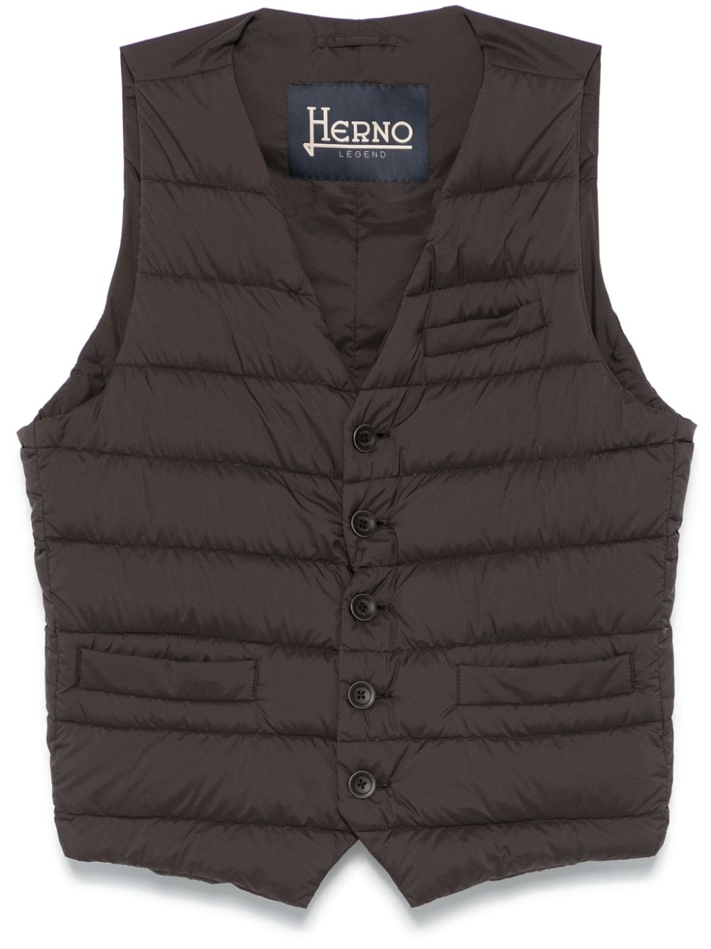 Herno padded gilet - Brown von Herno