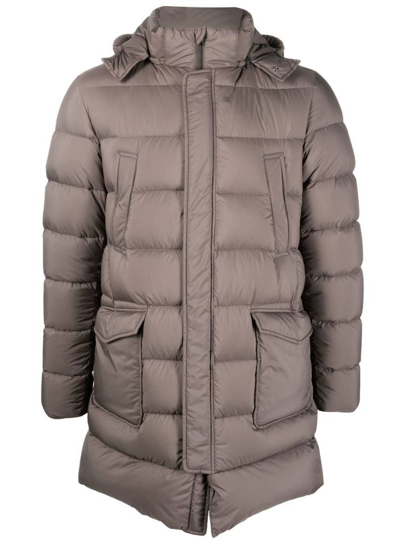 Herno padded hooded down jacket - Green von Herno