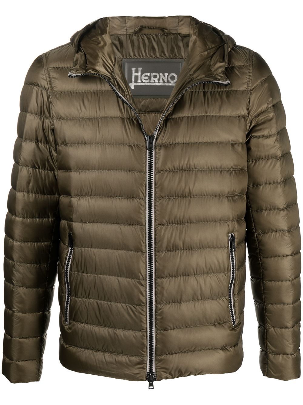 Herno padded hooded jacket - Green von Herno