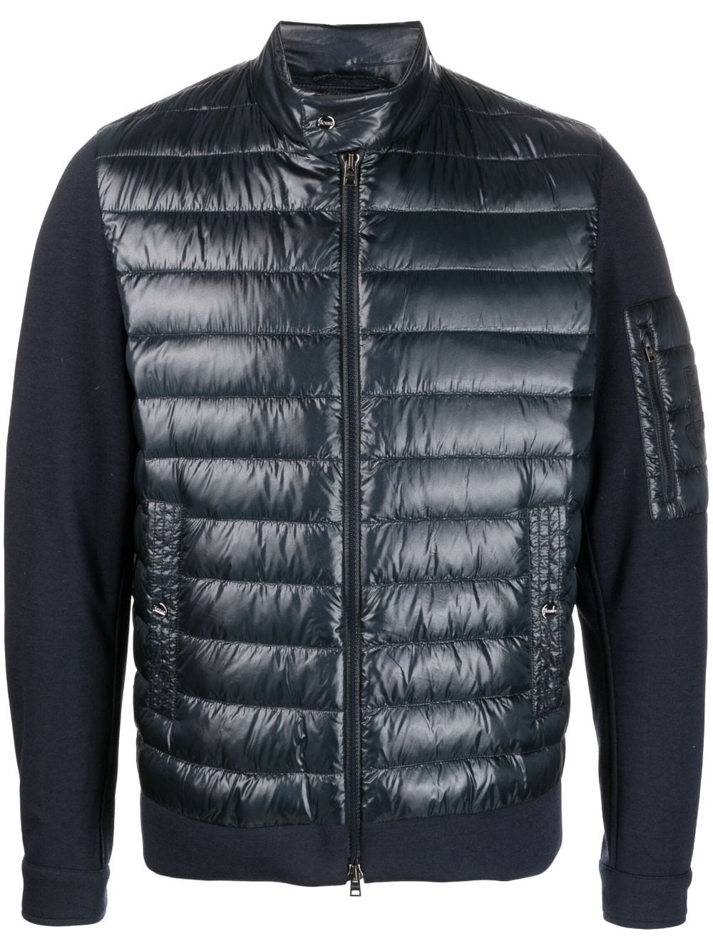 Herno padded-panel zipped jacket - Blue von Herno