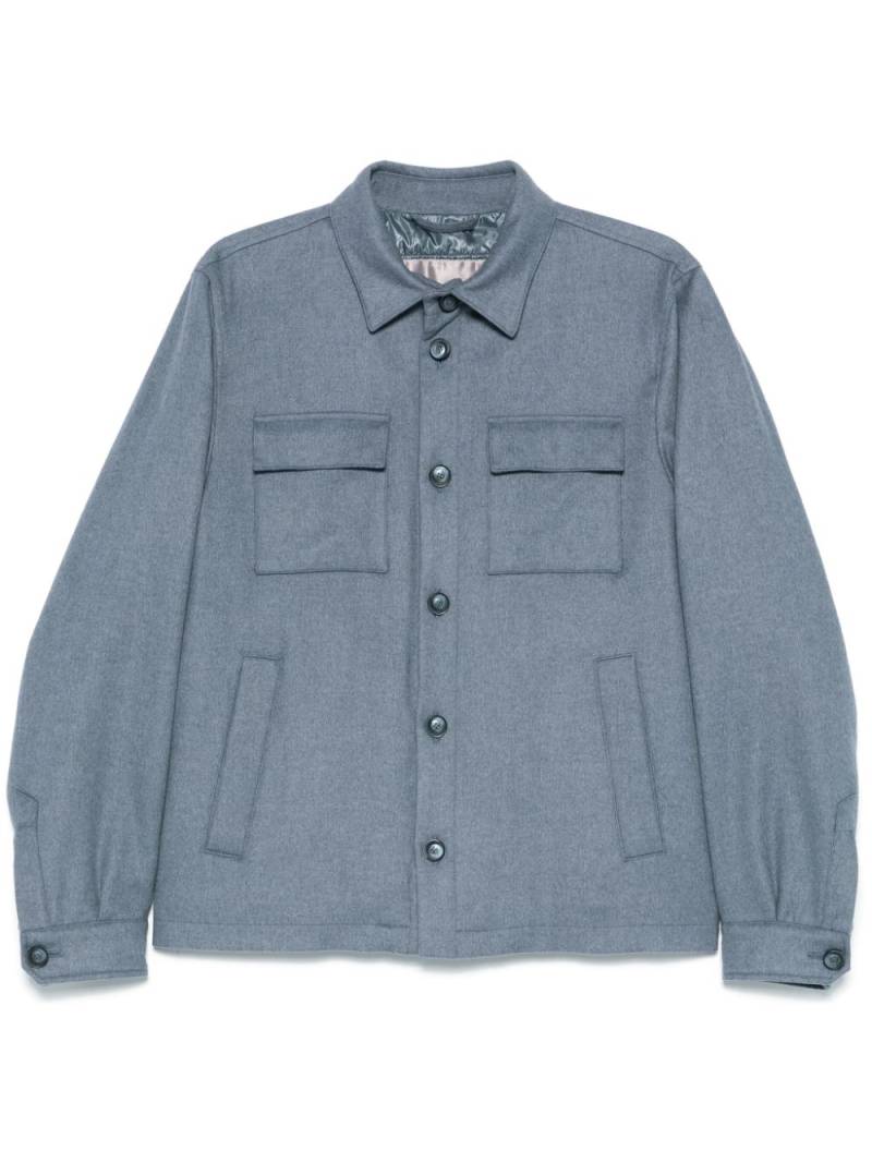 Herno padded shirt jacket - Blue von Herno