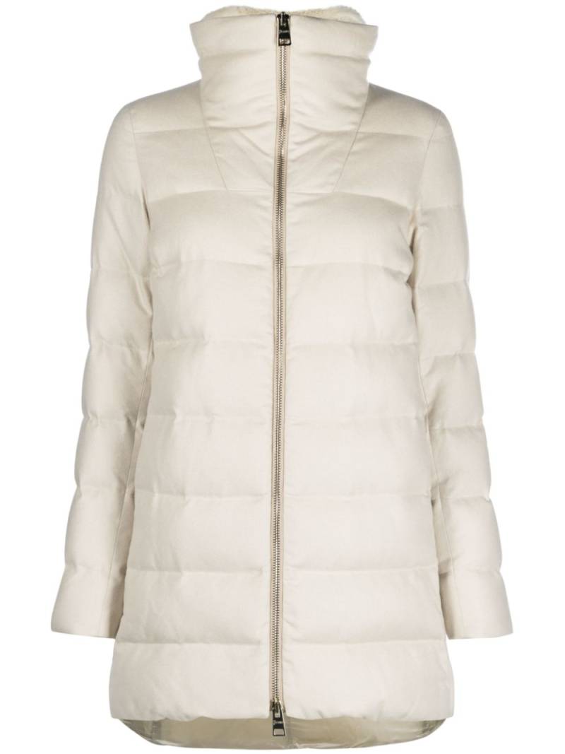 Herno padded zip-fastening coat - Neutrals von Herno