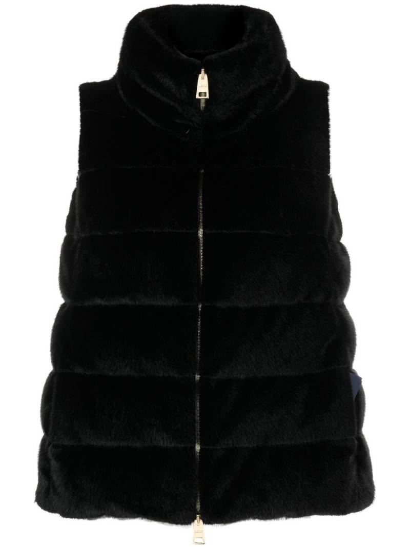 Herno padded zip-up gilet - Black von Herno