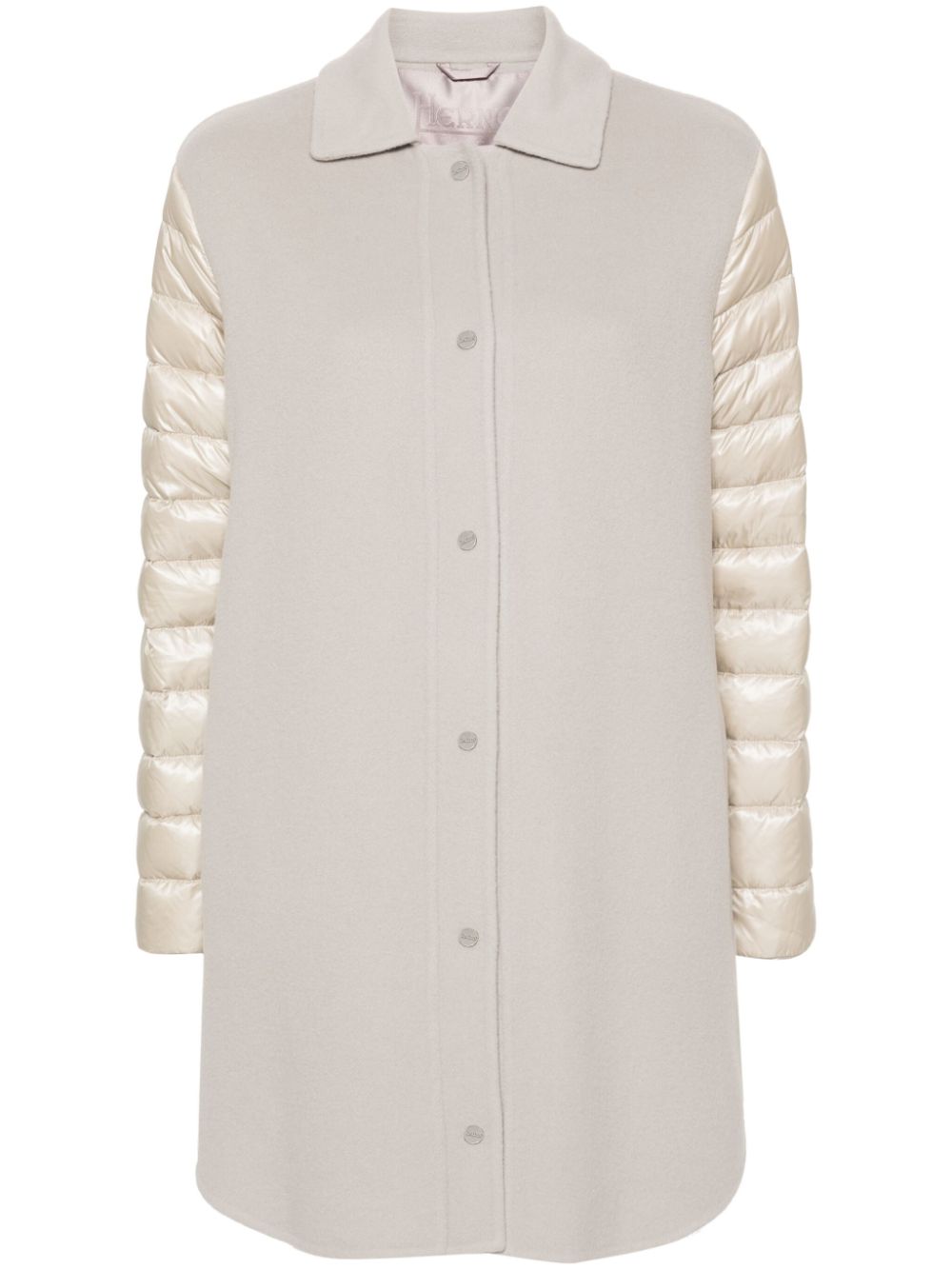 Herno panelled puffer coat - Neutrals von Herno