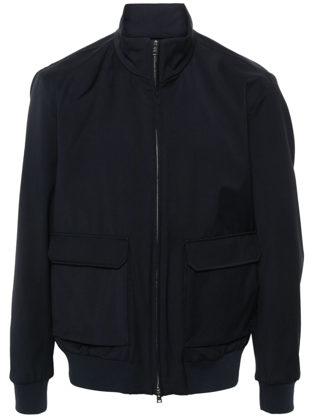 Herno patch-pocket virgin wool jacket - Blue von Herno