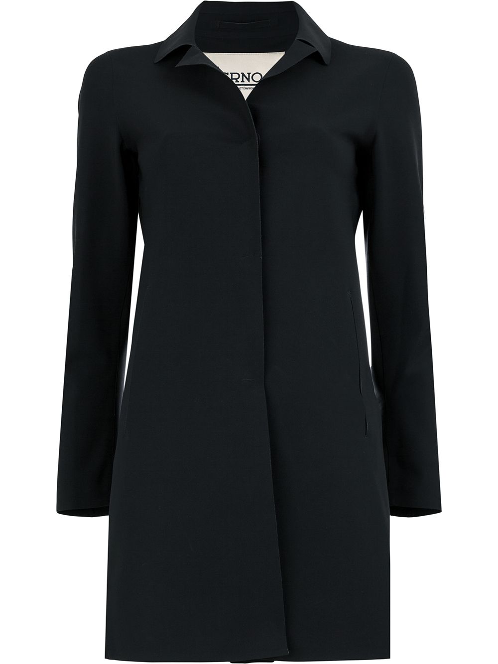 Herno plain car coat - Black von Herno