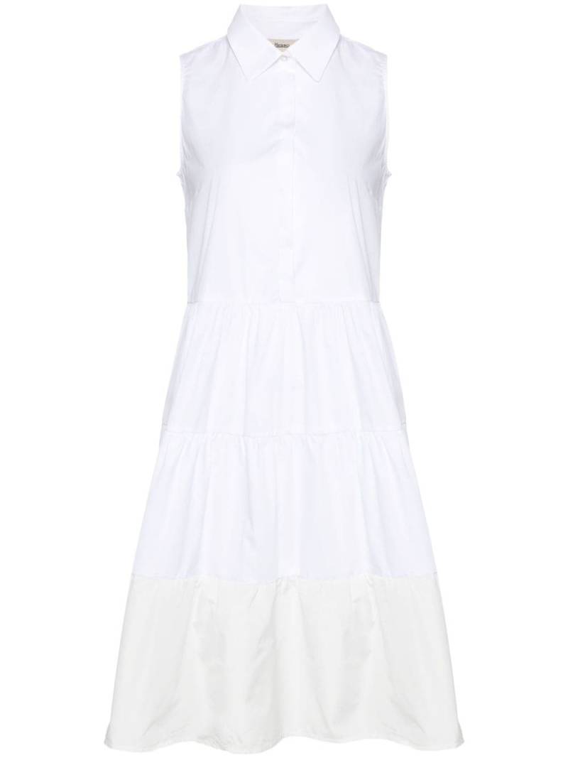 Herno pleat-detail shirt dress - White von Herno