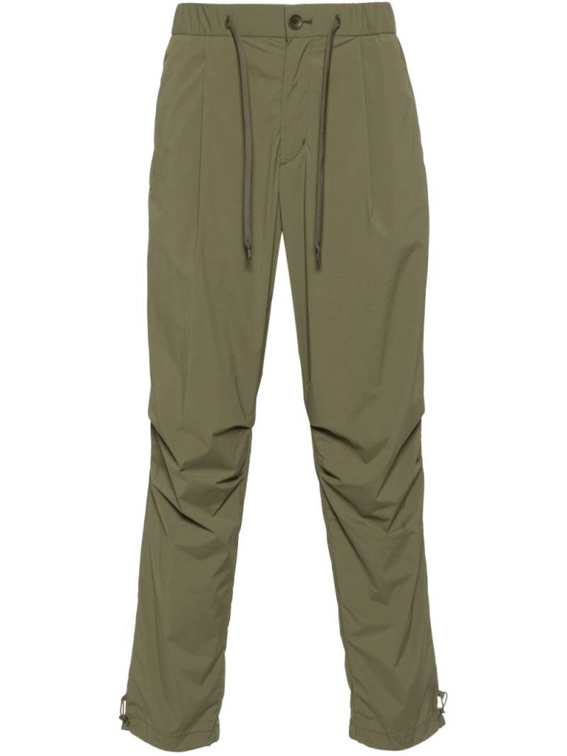 Herno pleat-detailing tapered trousers - Green von Herno