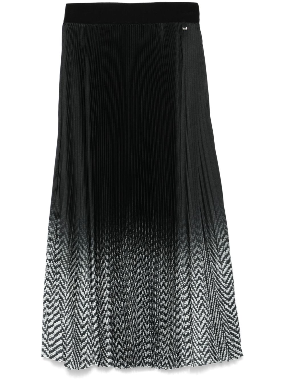 Herno plissé midi skirt - Black von Herno