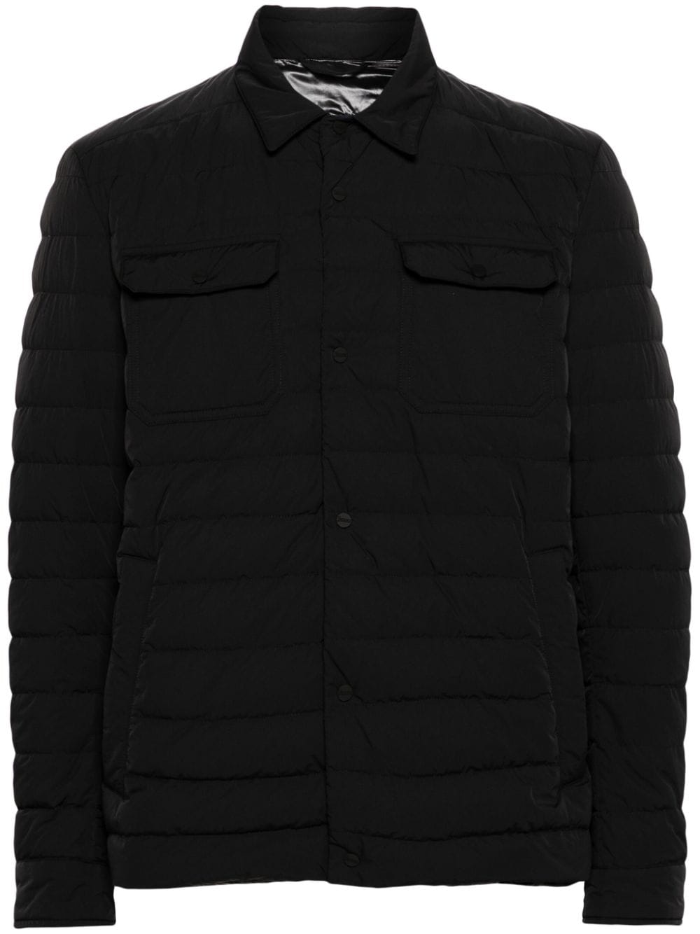 Herno quilted padded shirt jacket - Black von Herno