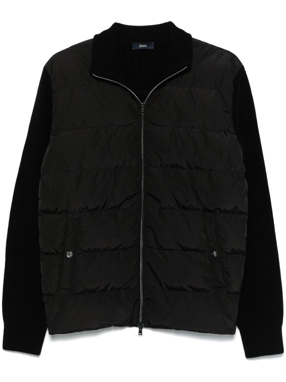 Herno quilted-panelled jacket - Black von Herno