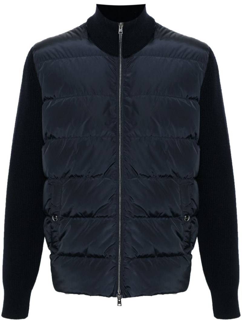 Herno quilted-panels jacket - Blue von Herno