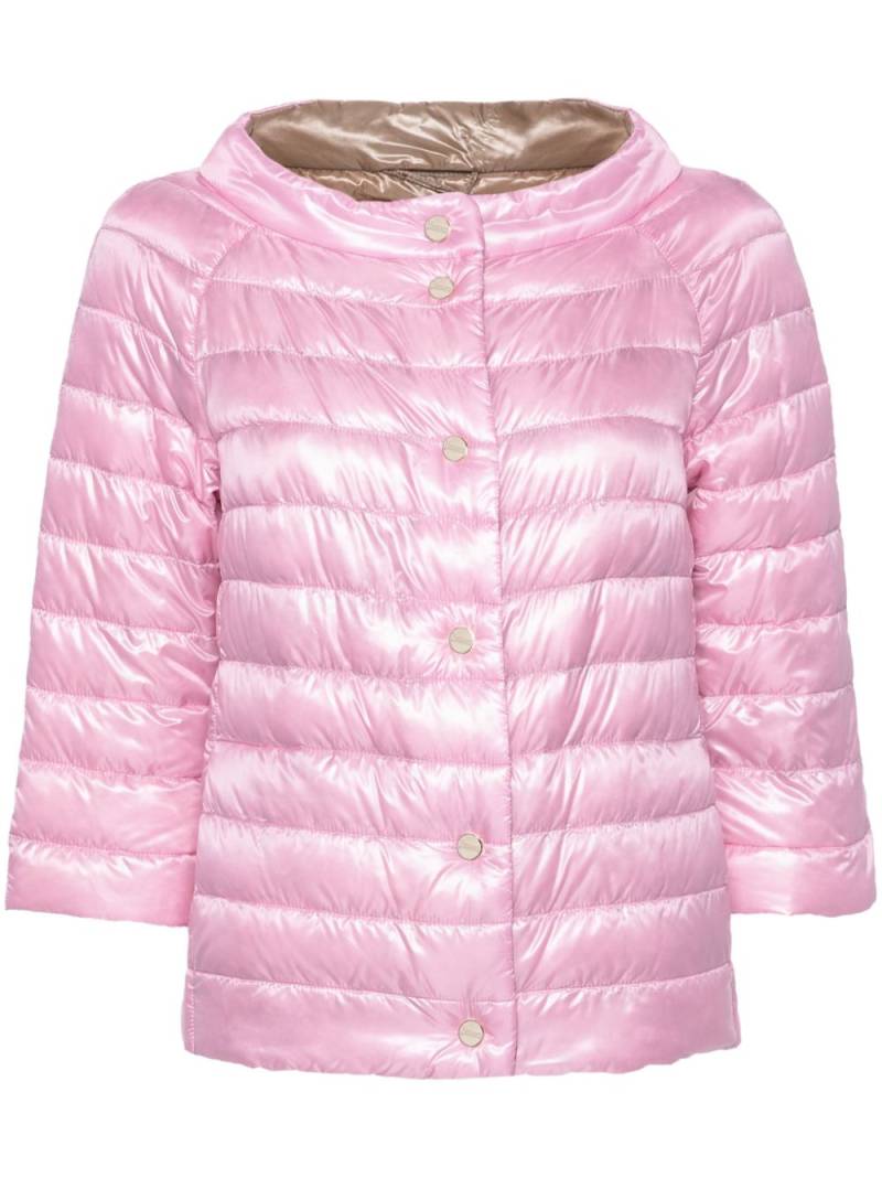 Herno reversible quilted puffer jacket - Pink von Herno